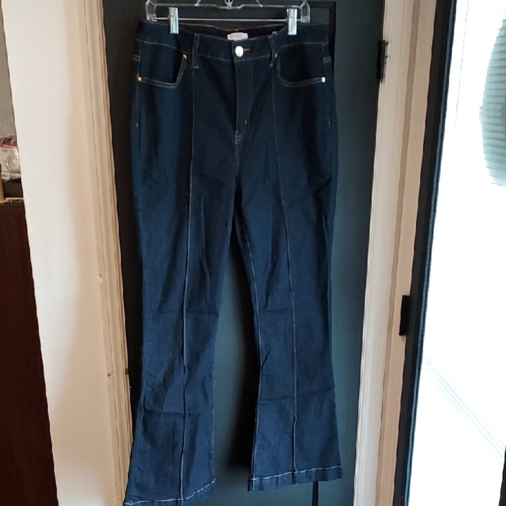 Forever 21 Dark Blue Flare Jeans